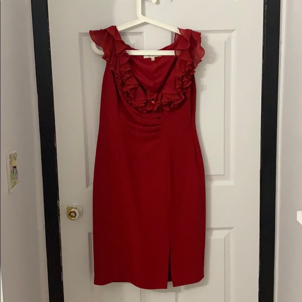red women’s dress